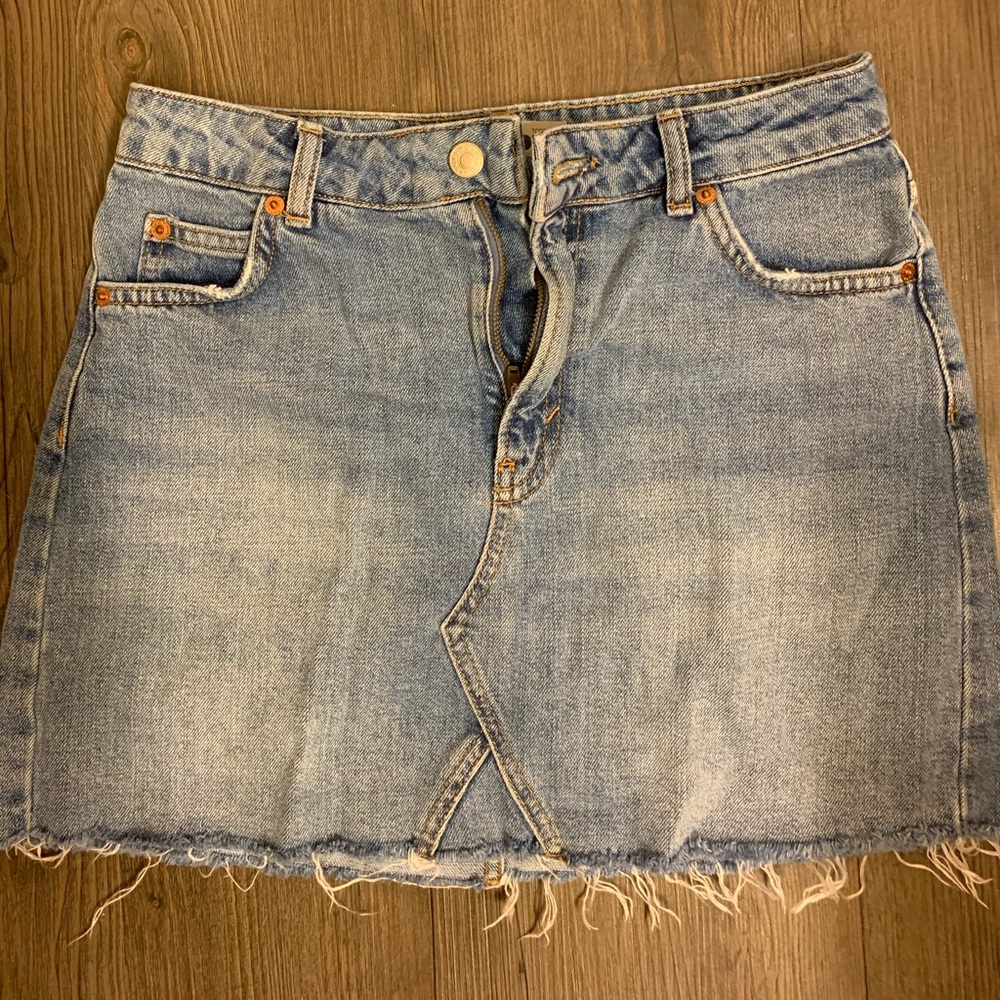 Topshop, US size 4, jean mini skirt